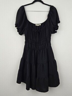 Black Liberty Love Mini Dress